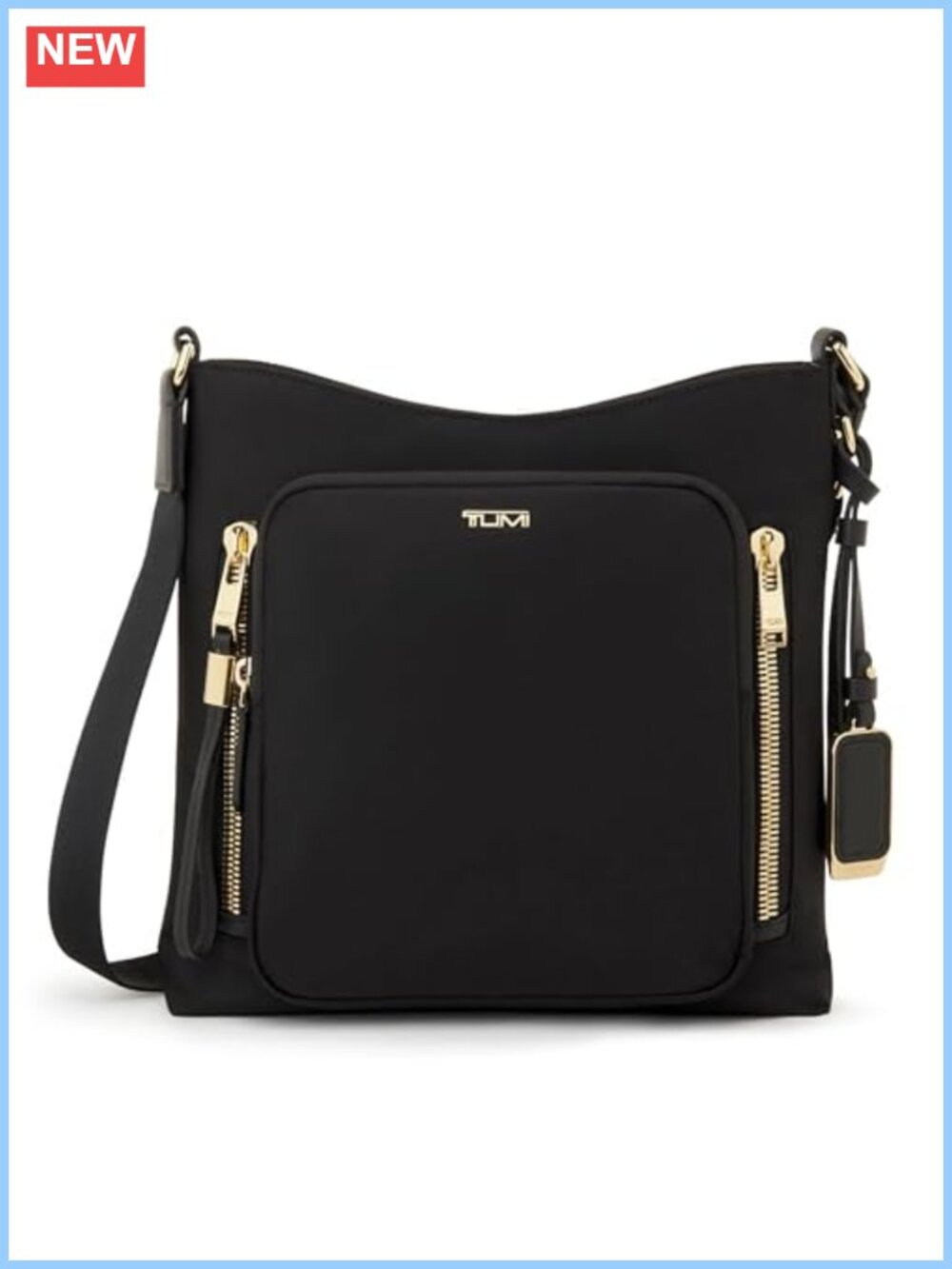 Nylon Crossbody Bag Adjustable Strap Water-Resistant Travel Purse